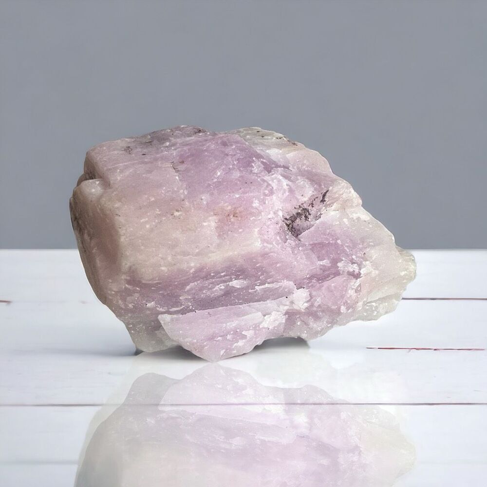 Large Raw Natural Kunzite Crystal‎ Freeform